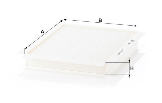 Filter, interior air CU 2622 Mann, Image 3