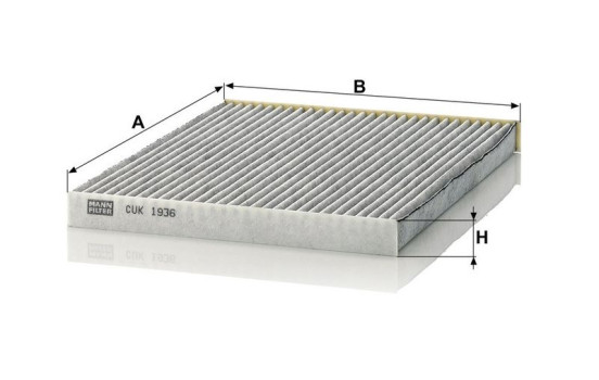 Filter, interior air CUK 1936 MANN-FILTER, Image 3