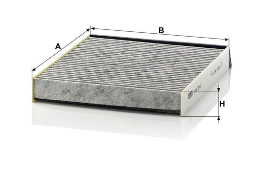 Filter, interior air CUK 2240 MANN-FILTER, Image 3