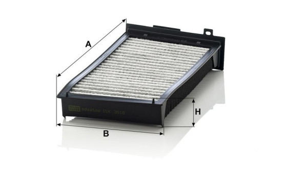 Filter, interior air CUK 3518 Mann, Image 4