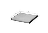 Filter, interior air LA 109 Mahle