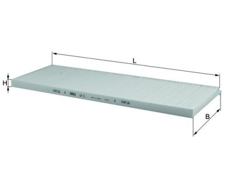 Filter, interior air LA 11 Mahle, Image 2