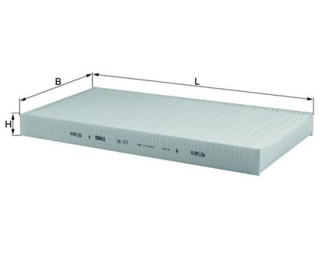Filter, interior air LA 117 Mahle, Image 2