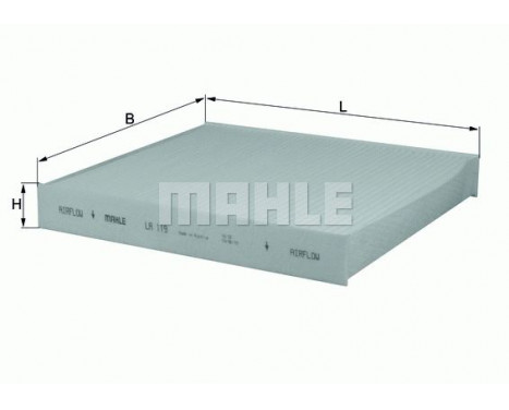 Filter, interior air LA 119 Mahle