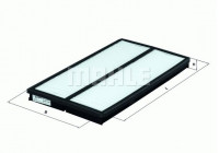 Filter, interior air LA 121 Mahle