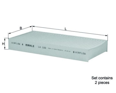 Filter, interior air LA 122/S Mahle