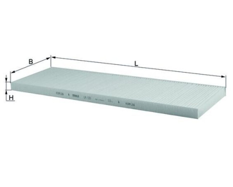 Filter, interior air LA 123 Mahle, Image 2