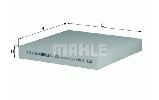 Filter, interior air LA 136 Mahle