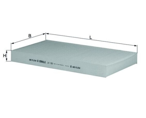 Filter, interior air LA 152 Mahle, Image 2