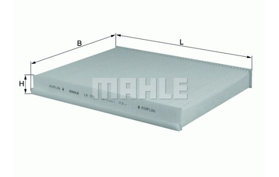 Filter, interior air LA 153 Mahle