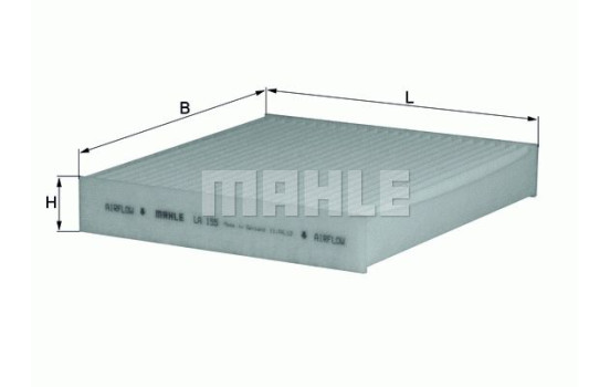 Filter, interior air LA 155 Mahle