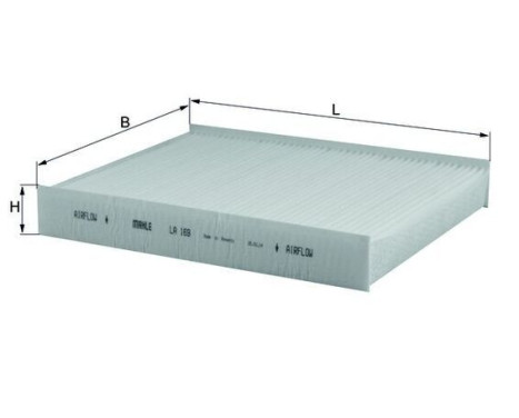 Filter, interior air LA 169 Mahle, Image 2
