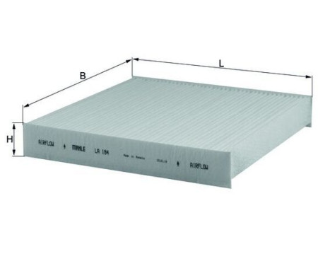 Filter, interior air LA 184 Mahle, Image 2