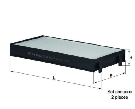 Filter, interior air LA 221/S Mahle