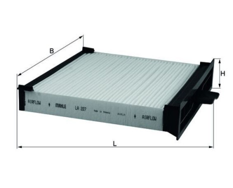 Filter, interior air LA 227 Mahle, Image 2
