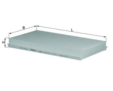 Filter, interior air LA 280 Mahle, Image 2