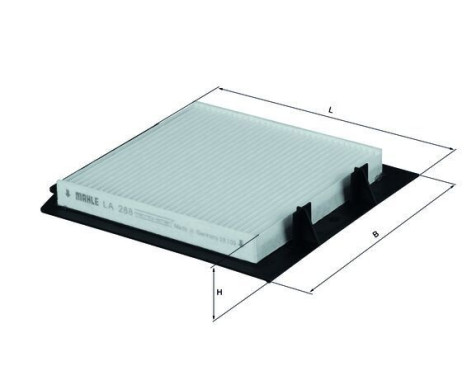 Filter, interior air LA 288 Mahle, Image 2