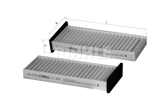 Filter, interior air LA 296/S Mahle