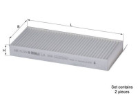 Filter, interior air LA 356/S Mahle