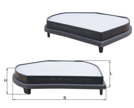 Filter, interior air LA 371 Mahle