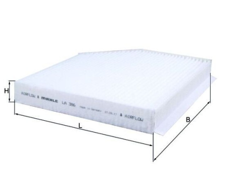 Filter, interior air LA 386 Mahle