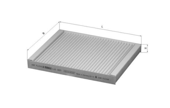 Filter, interior air LA 401 Mahle, Image 2