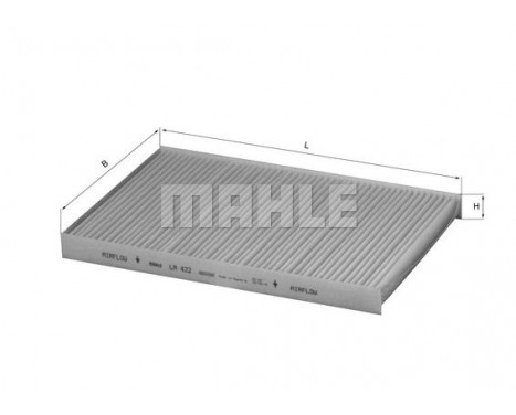 Filter, interior air LA 422 Mahle