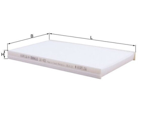 Filter, interior air LA 422 Mahle, Image 2