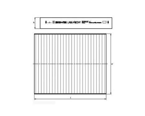 Filter, interior air LA 439 Mahle