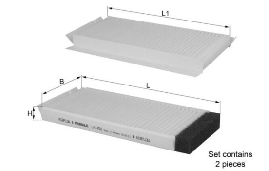 Filter, interior air LA 450/S Mahle
