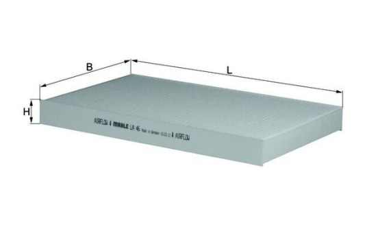 Filter, interior air LA 46 Mahle, Image 2