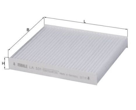 Filter, interior air LA 531 Mahle, Image 2