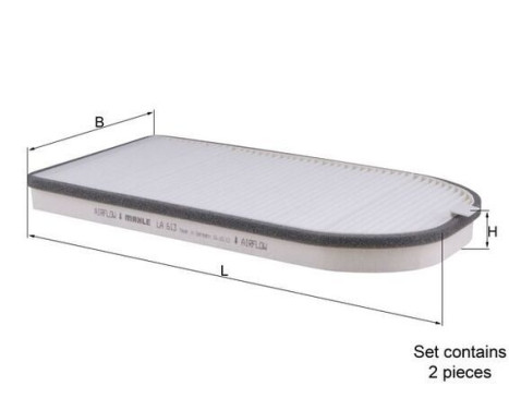 Filter, interior air LA 613/S Mahle
