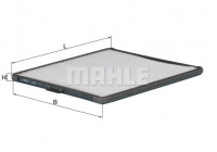 Filter, interior air LA 624 Mahle