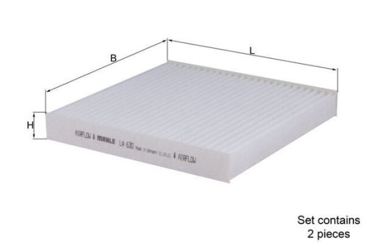 Filter, interior air LA 630/S Mahle
