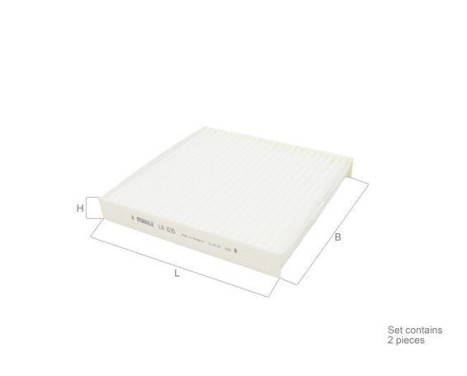 Filter, interior air LA 630/S Mahle
