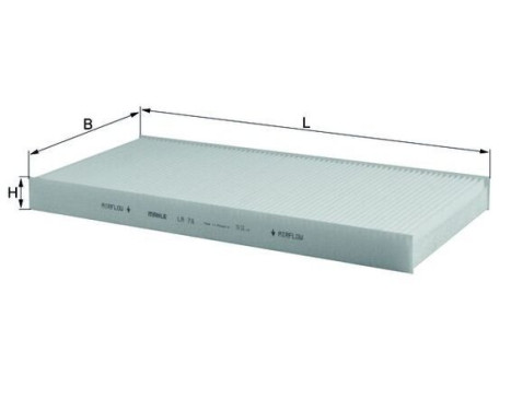 Filter, interior air LA 78 Mahle, Image 2