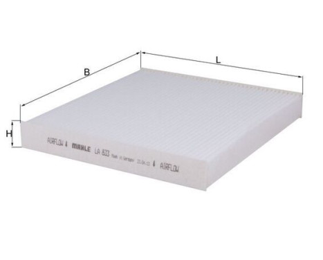 Filter, interior air LA 833 Mahle