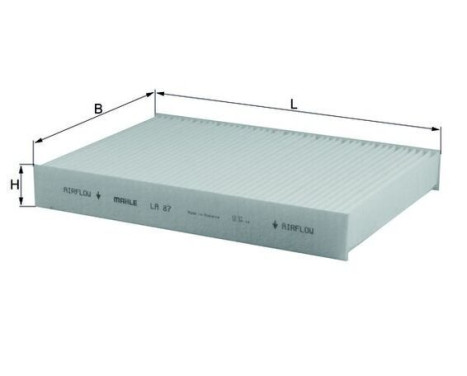 Filter, interior air LA 87 Mahle, Image 2