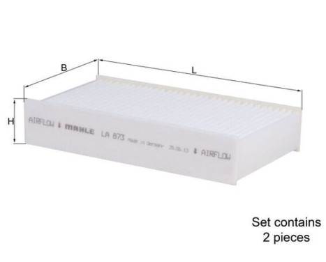 Filter, interior air LA 873/S Mahle