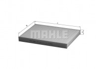 Filter, interior air LA 93 Mahle