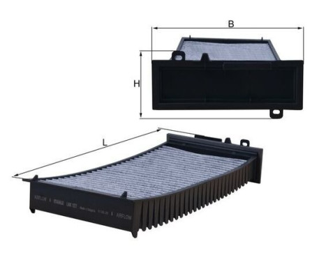 Filter, interior air LAK 127 Mahle, Image 2