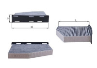 Filter, interior air LAK 181/1 Mahle