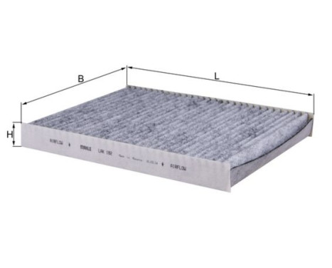 Filter, interior air LAK 182 Mahle, Image 2