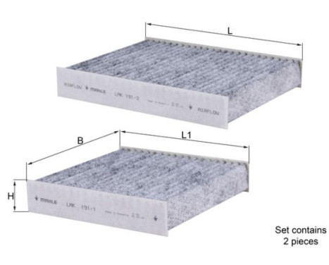 Filter, interior air LAK 191/S Mahle