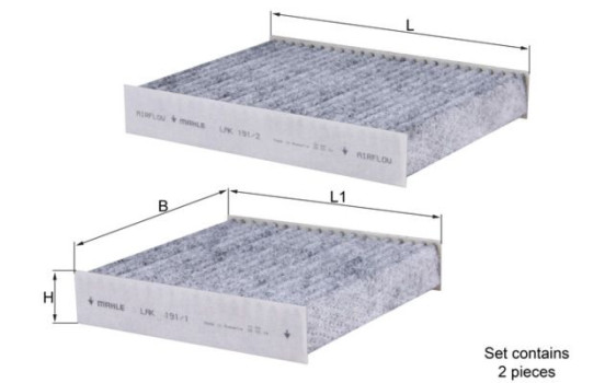 Filter, interior air LAK 191/S Mahle