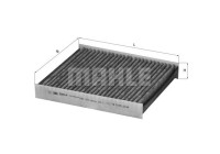 Filter, interior air LAK 220 Mahle