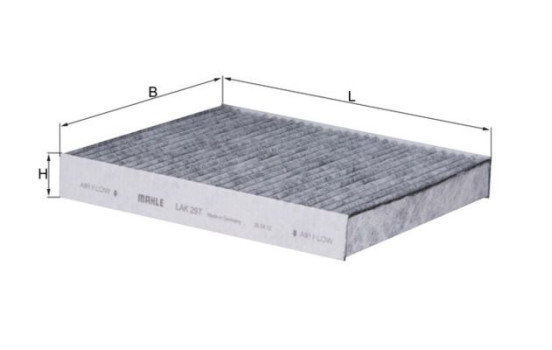 Filter, interior air LAK 297 Mahle, Image 2