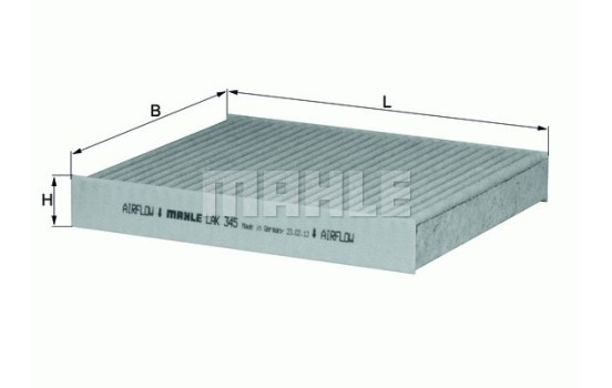 Filter, interior air LAK 345 Mahle