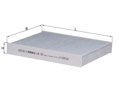Filter, interior air LAK 345 Mahle, Image 2